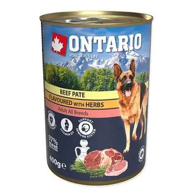 Konzerva ONTARIO hovězí paté s bylinkami 400 g