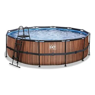 EXIT Frame Pool o488x122cm (12v Cartridge filter) – Timber Style