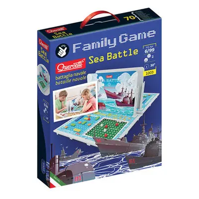 Quercetti Family Game Sea Battle – strategická hra Lodě (námořní bitva)