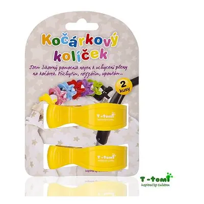 T-TOMI Kočárkový kolíček, yellow / žlutá