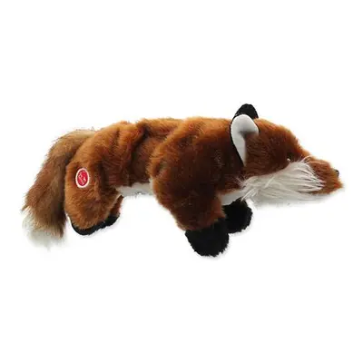 Hračka DOG FANTASY Skinneeez Plush pískací liška 45 cm 1 ks