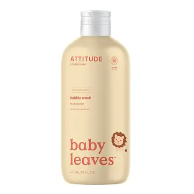 ATTITUDE Dětská pěna do koupele Baby leaves s vůní hruškové šťávy 473 ml