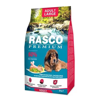 Granule RASCO Premium Adult Large kuře s rýží 3 kg