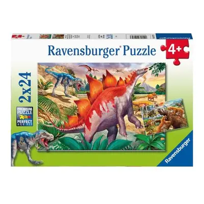 Ravensburger Svět dinosaurů Puzzle 2x24 dílků