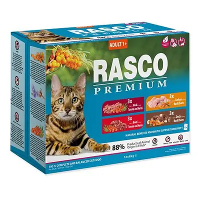 Kapsičky RASCO Premium Adult multipack (12x85g) 1020 g