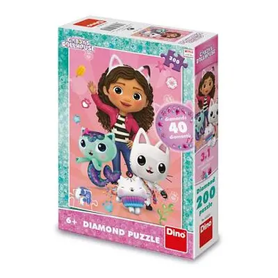 Dino Gabby's Dollhouse 200 diamond Puzzle