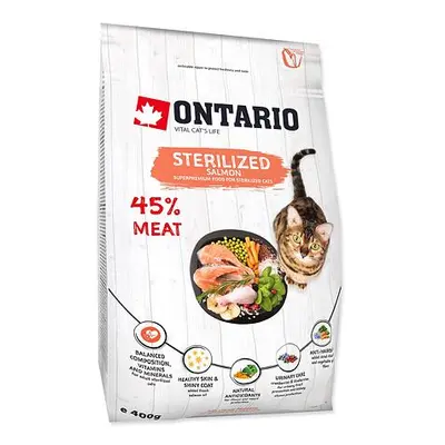 ONTARIO Cat Sterilised Salmon 0,4 kg