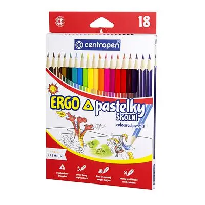 Centropen Pastelky 18 barev trojhranné