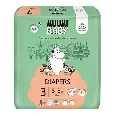 Muumi Baby 3 Midi 5–8 kg (50 ks), eko pleny