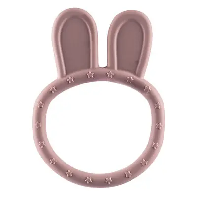 Zopa Silikonové kousátko Rabbit - růžové