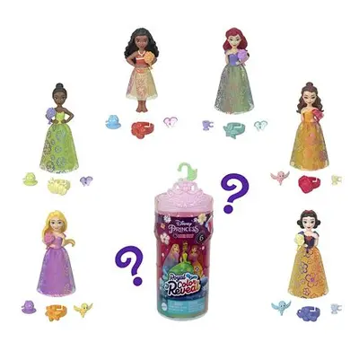 Mattel Disney Princess Color Reveal Královská malá panenka s květinami, více druhů