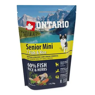 ONTARIO Senior Mini Fish & Rice 0.75 kg