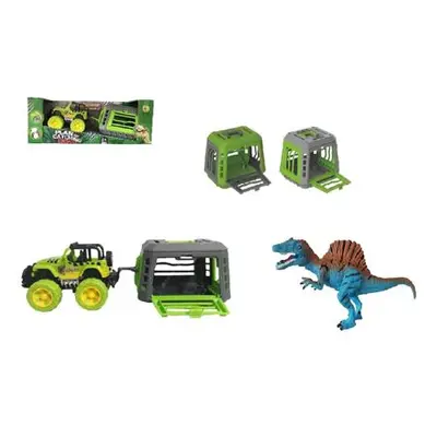 Mac Toys Jeep s přívěsem a dinosaurem