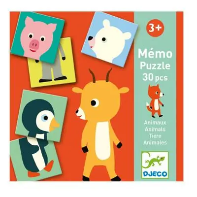 DJECO Puzzlové pexeso Zvířecí kamarádi