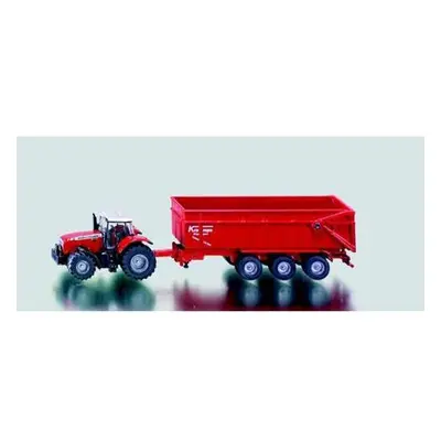 SIKU Farmer - Traktor Massey Ferguson s přívěsem, měřítko 1:87