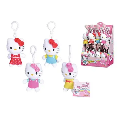 Plyšová klíčenka Hello Kitty, 10 cm, 4 druhy, DP24