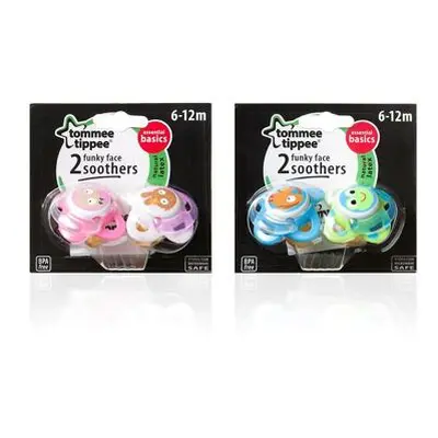 Tommee Tippee Šidítko latex ortodontické 2 ks 6-12m Basic