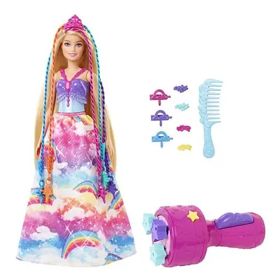 MATTEL BARBIE PRINCEZNA S BAREVNÝMI VLASY HERNÍ SET