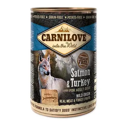 Konzerva CARNILOVE Dog Wild Meat Salmon & Turkey 400 g