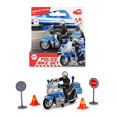 Policejní motocykl 10 cm s přísl.