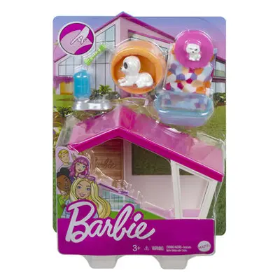 BARBIE MINI HERNÍ SET S MAZLÍČKEM ASST