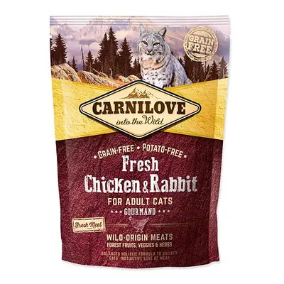 CARNILOVE Fresh Chicken & Rabbit Gourmand for Adult cats 400 g