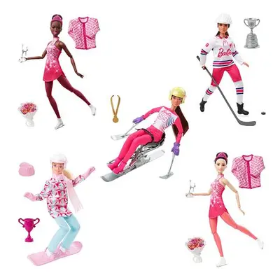 Mattel Barbie Zimní sporty Panenka, asst