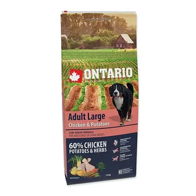 ONTARIO Dog Adult Large Chicken & Potatoes & Herbs 12 kg