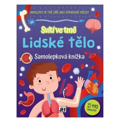 Jiri Models Lidské tělo - Svítí ve tmě - Samolepkový sešit