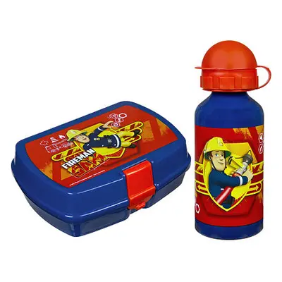 Oxybag Fireman Sam - set svačinový box + láhev na pití