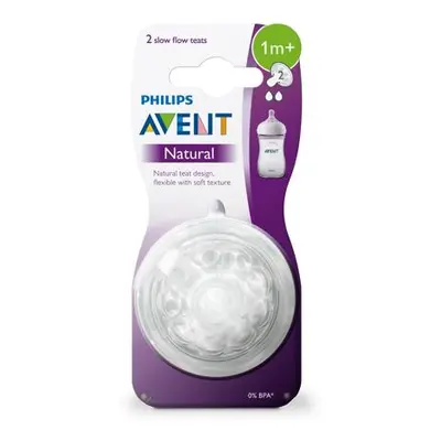 AVENT Dudlík NATURAL 2 pomalý průtok, 2 ks