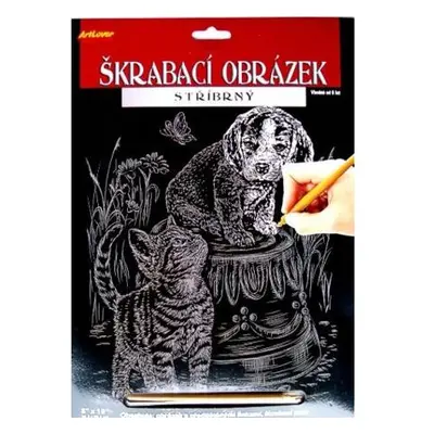 ArtLover Škrabací obrázek stříbrý, více druhů