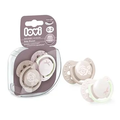 LOVI Mini dudlík BABY SHOWER 0-2m 2ks holka