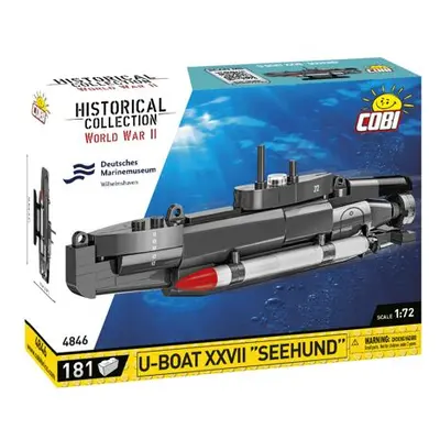 Cobi World War II, Německá miniponorka U-Boat XXVII Seehund, 1:72