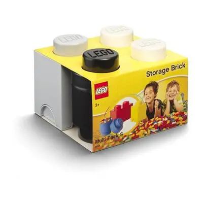 LEGO úložné boxy Multi-Pack 3 ks - černá, bílá, šedá