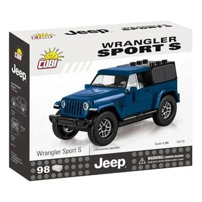 Cobi Jeep Wrangler Sport S 1:35, modrý, 98 k