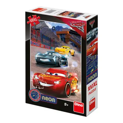 Dino puzzle Walt Disney Cars 3: Vítězné kolo 100 XL neon