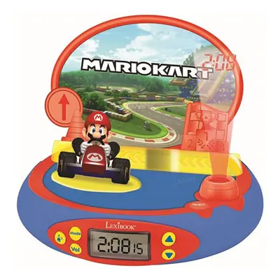 Lexibook Dětský budík Mario Kart s rádiem a projektorem