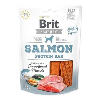 Snack BRIT Jerky Salmon Protein Bar 80 g