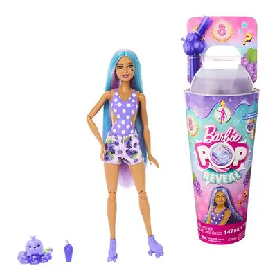 BRB POP REVEAL BARBIE ŠŤAVNATÉ OVOCE - HROZNOVÝ KOKTEJL