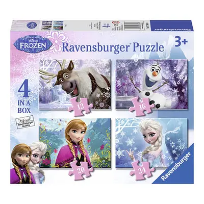 Ravensburger Ledové království 4v1 Puzzle 12/16/20/24 dílků