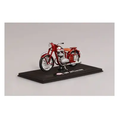 ABREX JAWA 350 Pérák (1950) 1:18 - tmavě červená