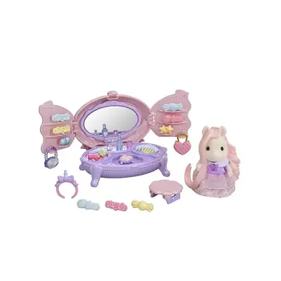 Sylvanian Families Toaletní sada s příslušenstvím a česacím poníkem