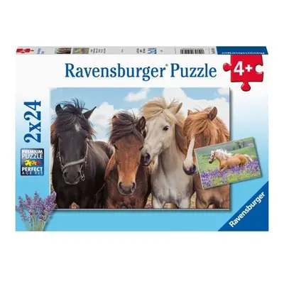 Ravensburger Fotky koní Puzzle 2x24 dílků