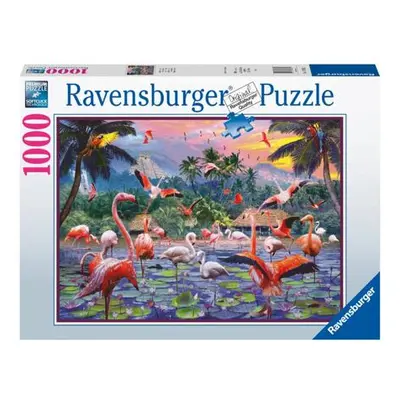 Ravensburger Růžoví plameňáci Puzzle 1000 dílků