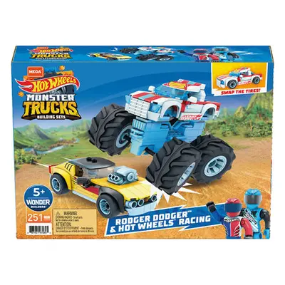 Mattel Hot Wheels Mega Construx Rodger Dodger a závodění