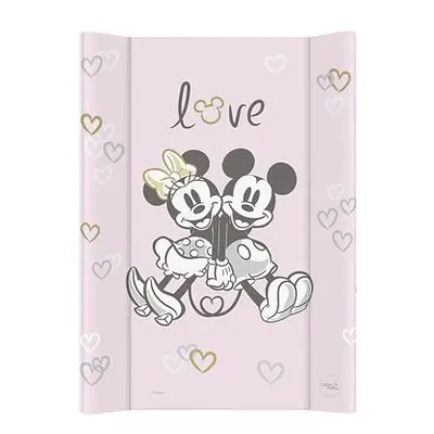 CEBA Podložka přebalovací s pevnou deskou COMFORT (50x70) Disney Minnie & Mickey Pink