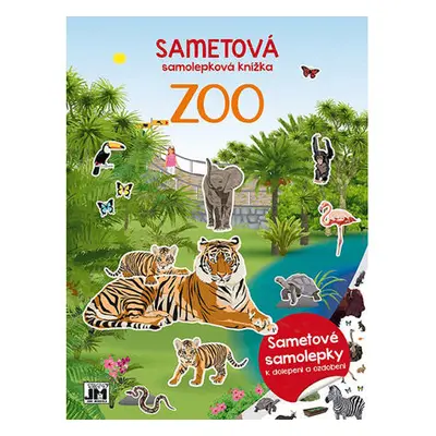 JIRI MODELS Sametová samolepková knížka/ Zoo