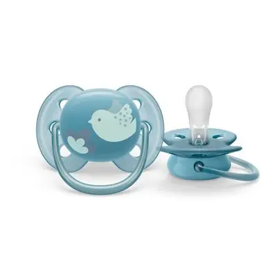 Philips AVENT Šidítko Ultrasoft Premium 6-18m modrá, 1 ks