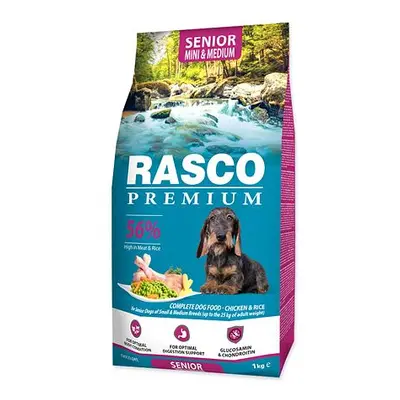 Granule RASCO Premium Senior Mini & Medium kuře s rýží 1 kg